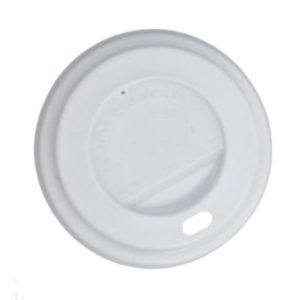 TAPA PARA VASO DE CARTON BLANCA 240 CC P/100 UDS