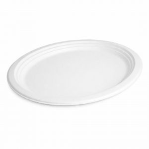 PLATO BIODEGRADABLE OVAL 25 CM P/50 UDS
