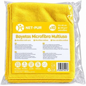 BAYETA DE MICROFIBRA AMARILLA TERRY 10 /UDS