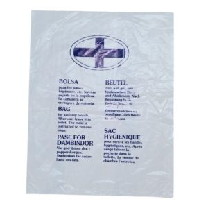 Bolsa Higiénica de Plástico para Productos Íntimos
Esta bolsa higiénica de plástico está diseñada específicamente para el manejo adecuado de productos íntimos como compresas, tampones y paños.