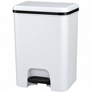 CUBO CON PEDAL CLASS BLANCA 26 L