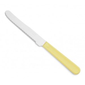El cuchillo de mesa de marfil es una pieza de elegancia y sofisticación en la mesa.