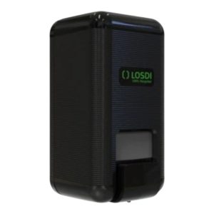 El dosificador de jabón negro de pared de la marca LOSDI es una solución práctica e innovadora, especialmente diseñada para satisfacer las necesidades del sector de la hostelería.