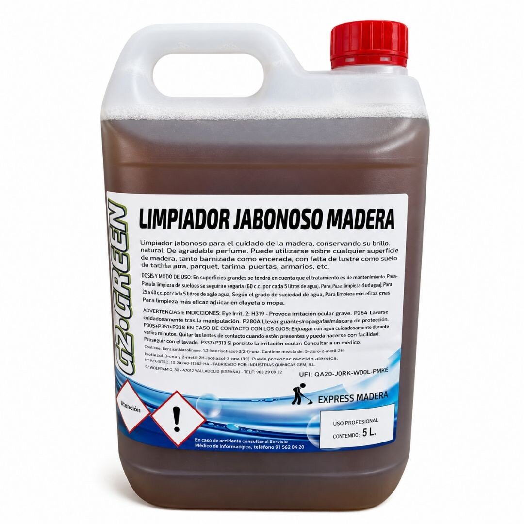 LIMPIADOR JABONOSO PARA MADERA G2 GREEN 5 L