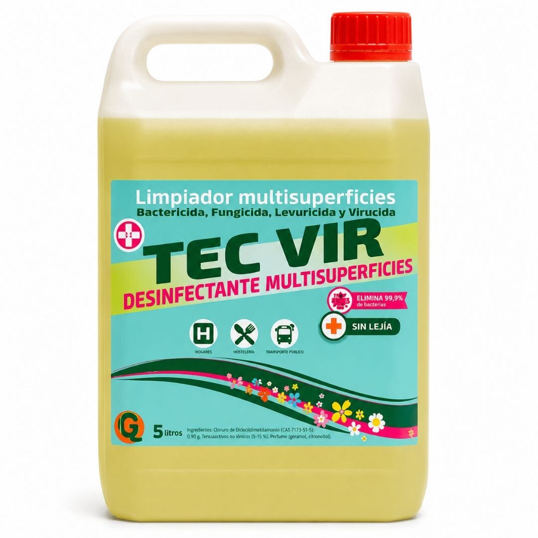 LIMPIADOR MULTIUSOS DESINFECTANTE TEC VIR 5 L