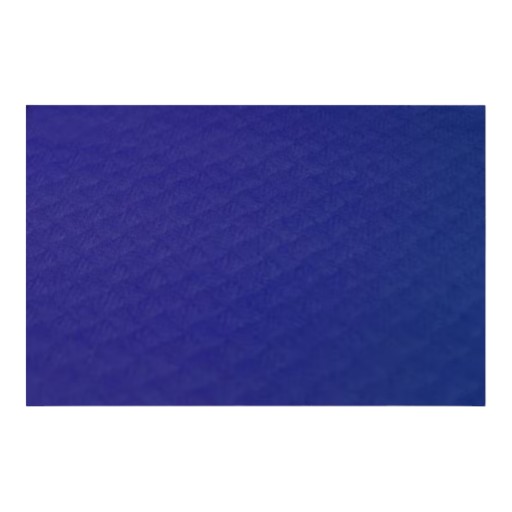 El mantelin de papel azul cortado de 30x40 es una opción práctica y estética para eventos y presentaciones.