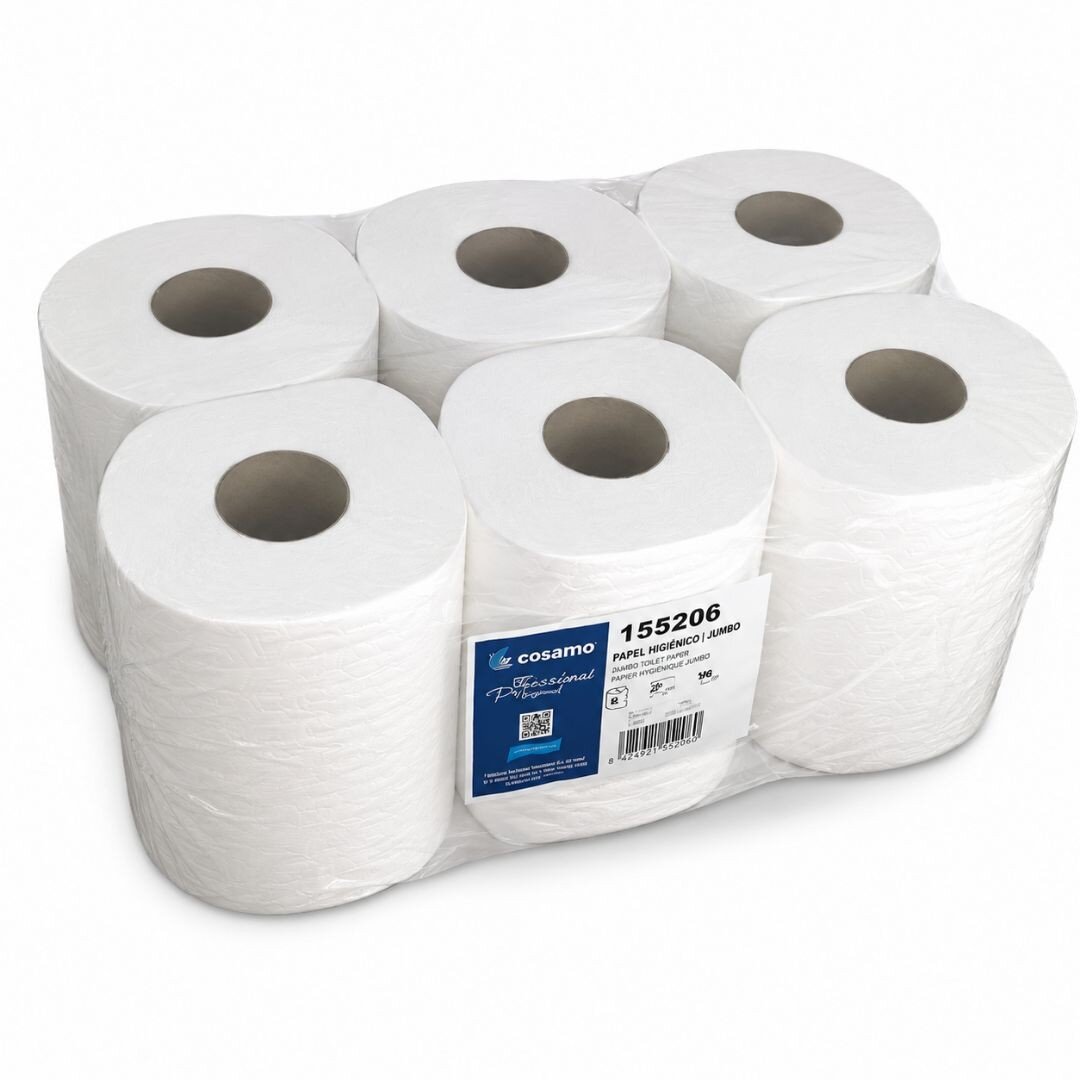 Papel Secamanos Doble Capa Gofrado 600 g – Pack 6 uds
El papel secamanos industrial de 600 gramos por rollo es una solución eficaz y de gran rendimiento para la higiene en entornos profesionales.