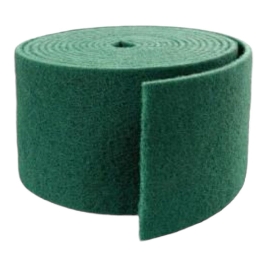 Rollo de estropajo verde Energy 6 metros x 13,5 cm, ideal para cortar a la medida que se desee. Para cocinas industriales