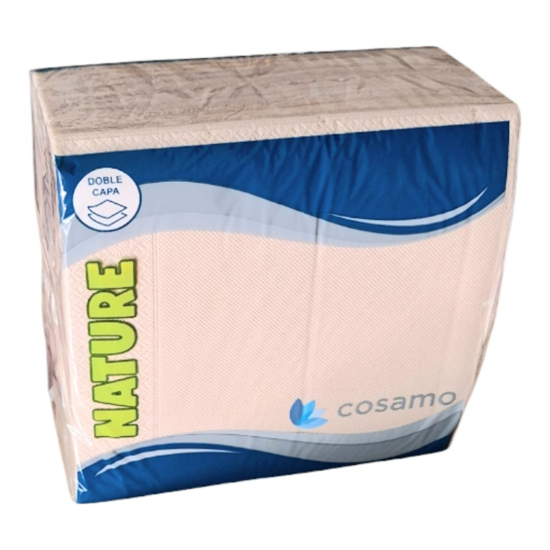 Servilleta 40x40 cm Doble Capa Punta Punta Color Nature – Caja 24 packs (50 uds/pack)
Las servilletas de papel 40x40 cm en color Nature son la opción ideal para aportar elegancia, resistencia y comodidad a la mesa.