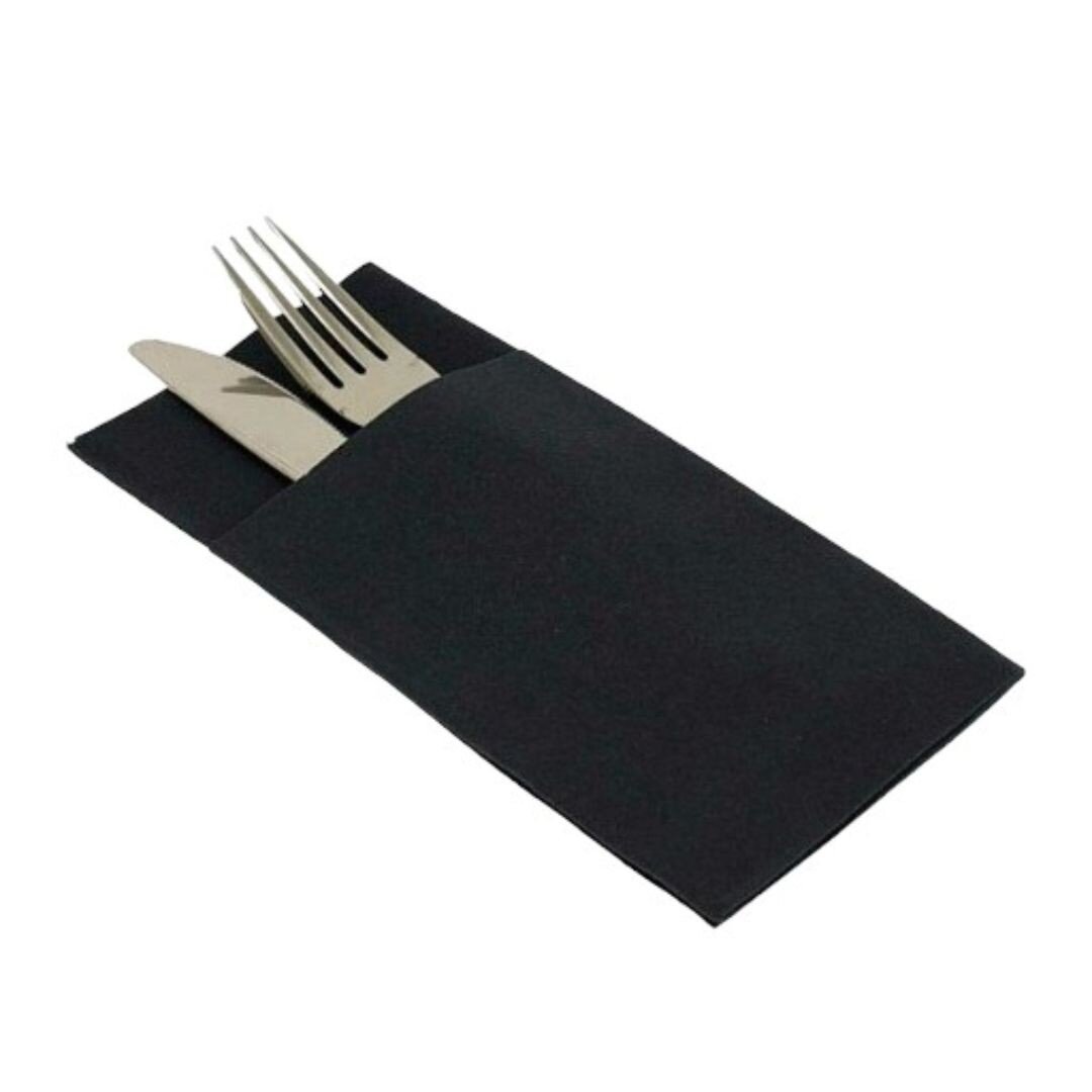 SERVILLETAS KANGURO NEGRA PP 30X40 P/50X25P 1250 UDS