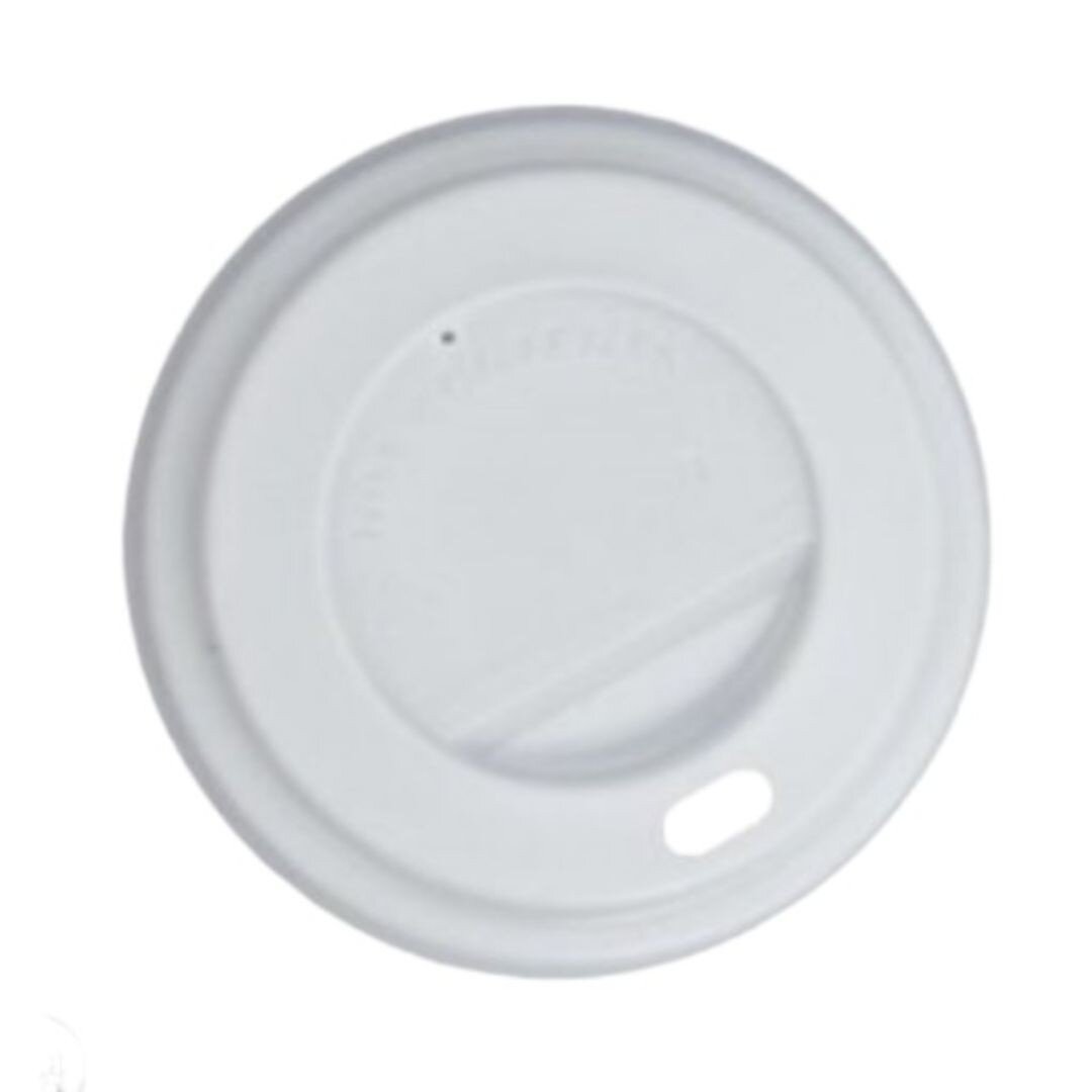 TAPA PARA VASO DE CARTON BLANCA 200 CC P/50 UDS.