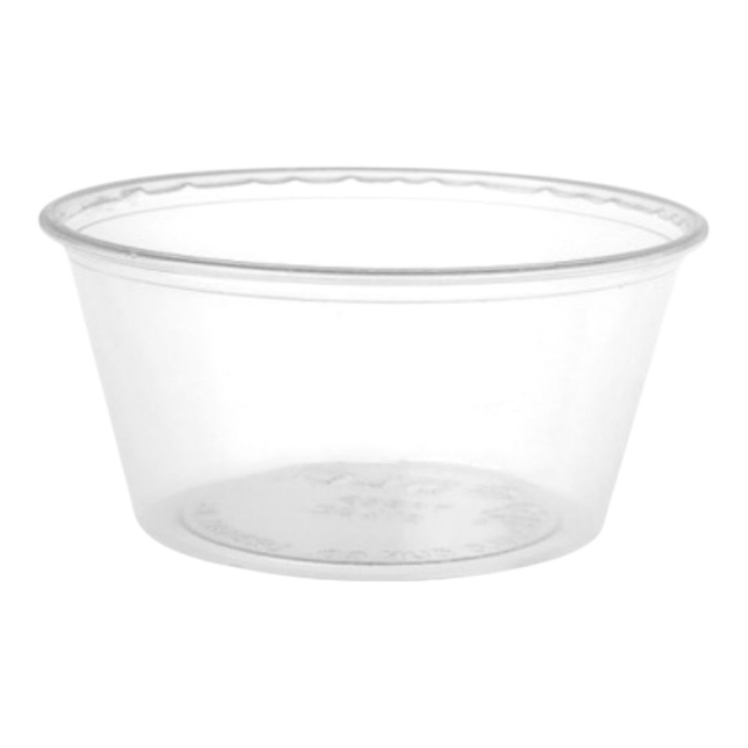 TARRINA SALSERA PET TRANSPARENTE 118 CC P/100 UDS