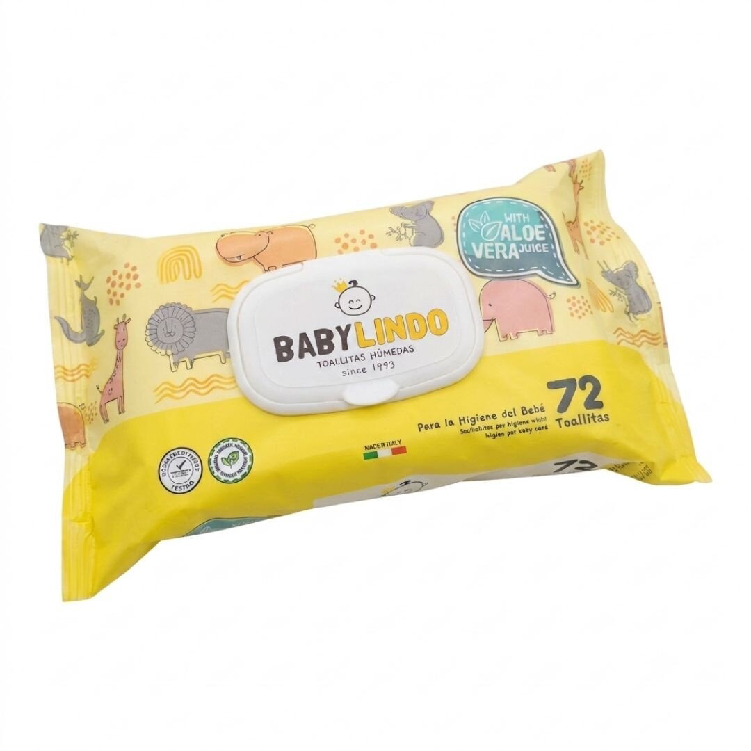 TOALLITAS HÚMEDAS BABY LINDO P/72 UDS